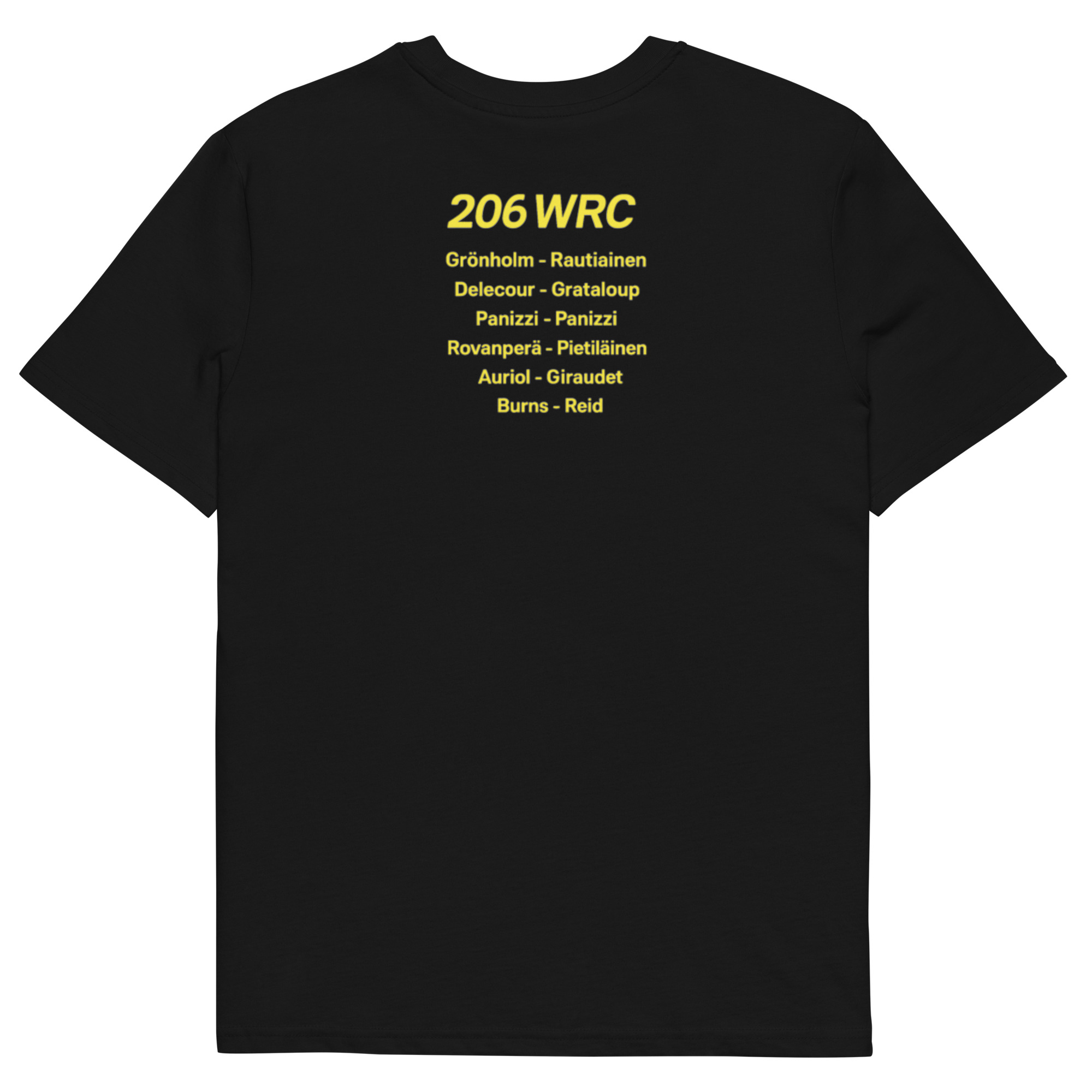 Camiseta 206 WRC - ETR unisex dos caras - Imagen 2