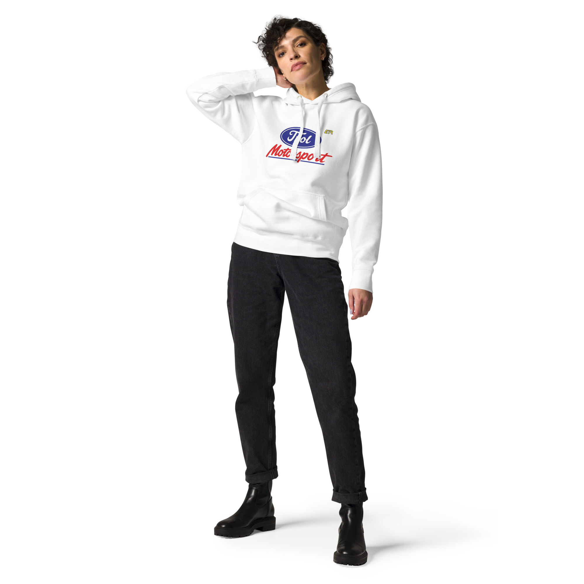 Sudadera Trol Motosport Blanca - ETR Unisex - Imagen 4