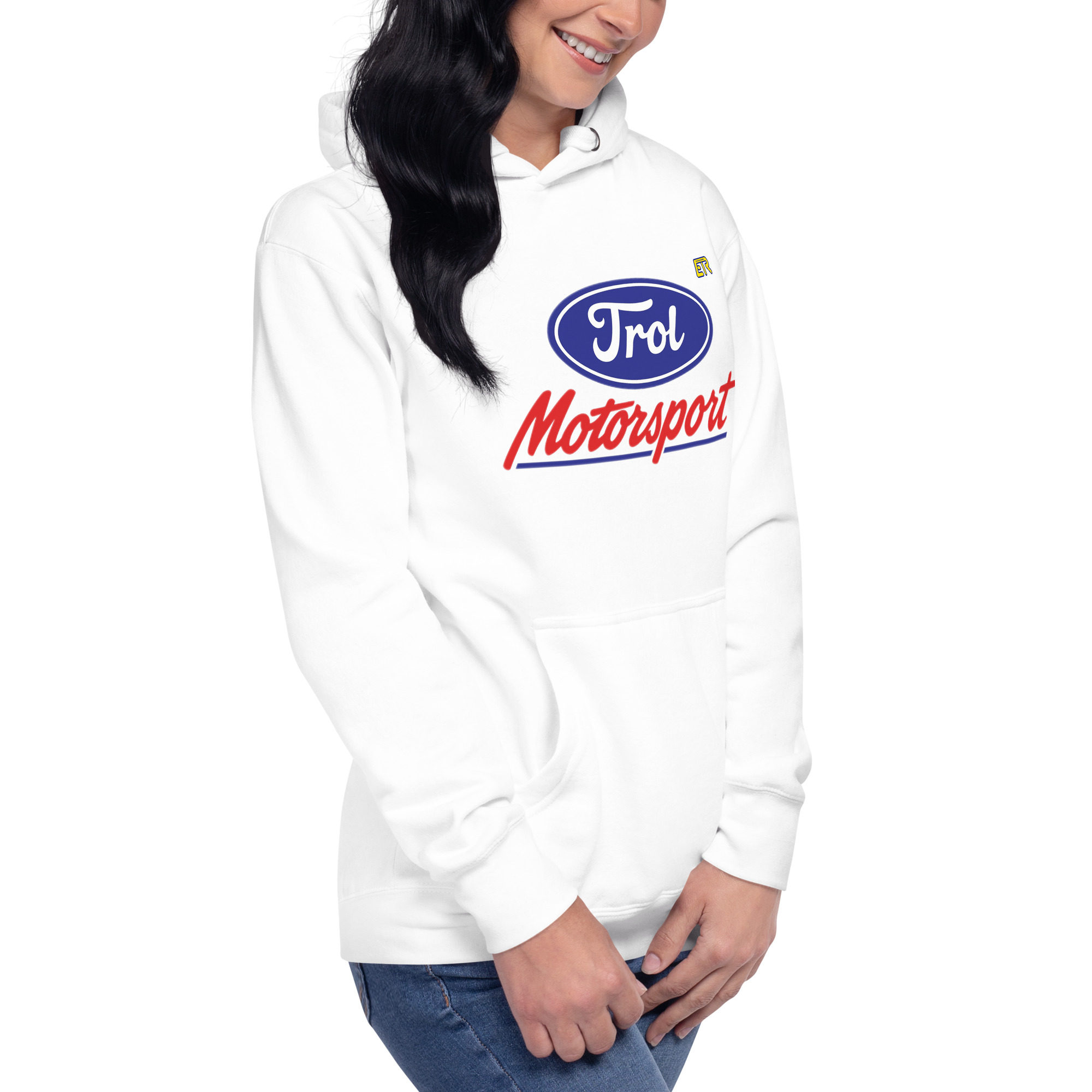 Sudadera Trol Motosport Blanca - ETR Unisex - Imagen 2